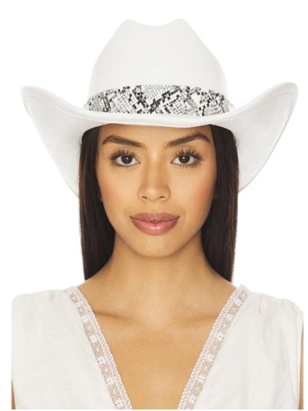 New Revolve 8 Other Reasons Western Cowboy Hat Snake Print